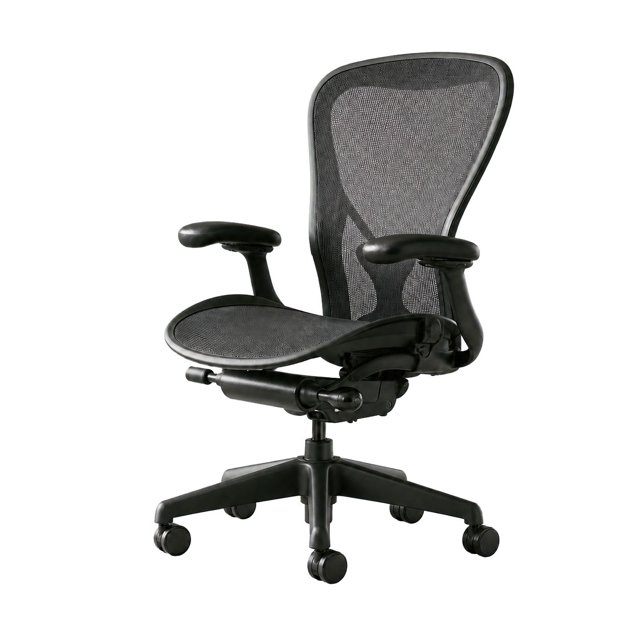 Black ergonomic task chair ready for office delivery