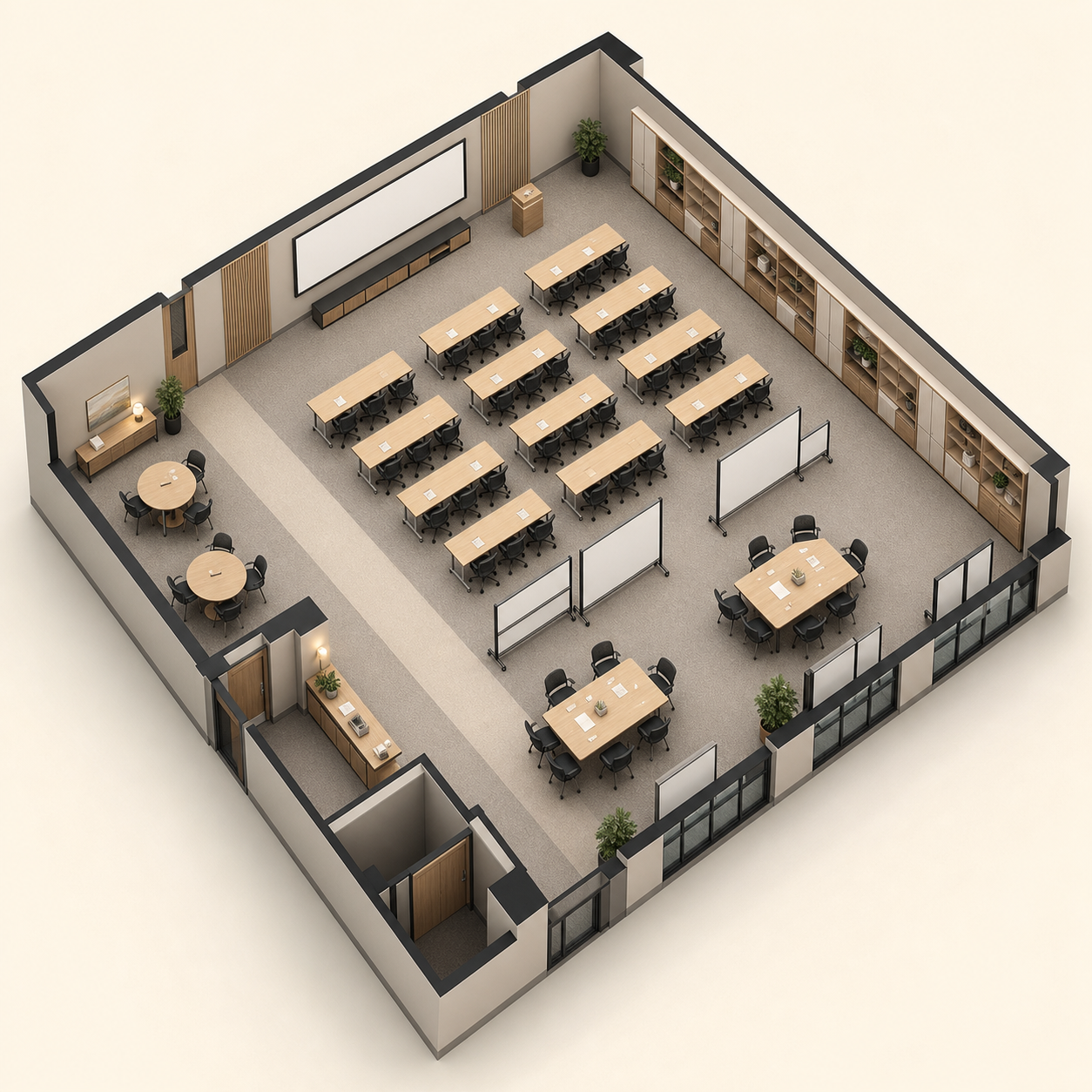 3D training studio plan