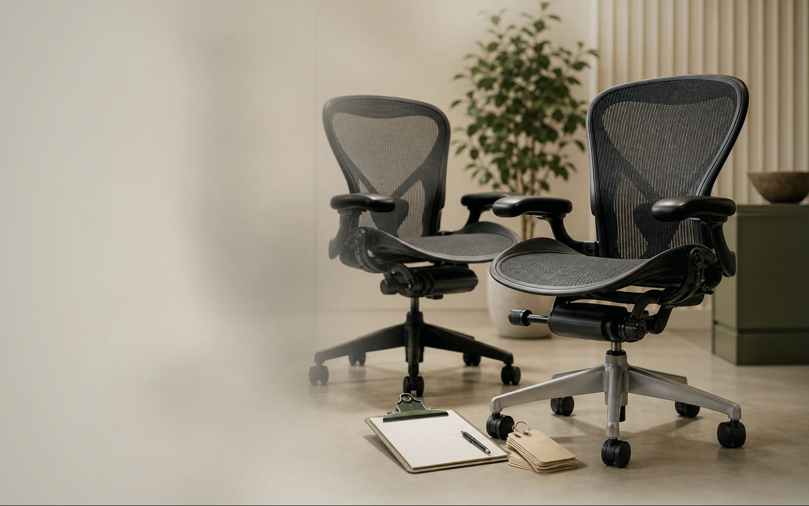 OneStopChair inspection table with chair parts and workspace notes